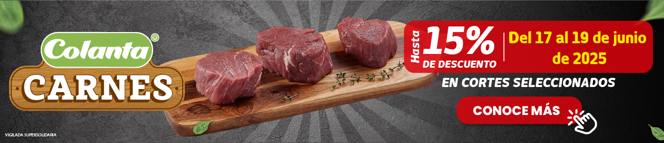 Descuento en carnes en pidecolanta.com